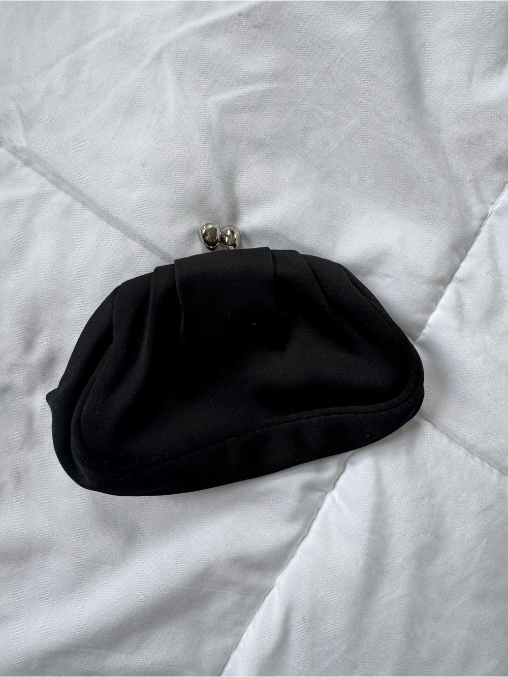 Express Black Kiss-Lock Clutch Wallet